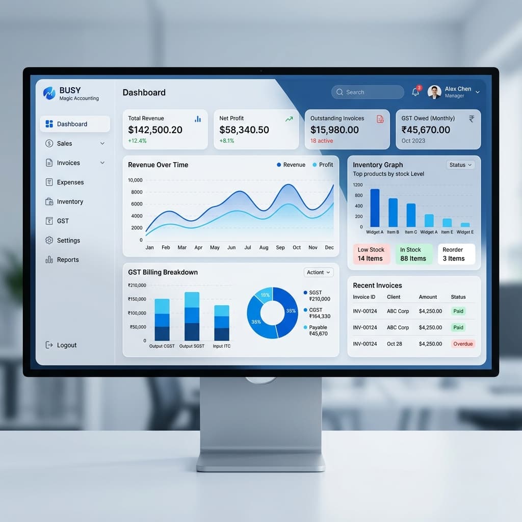 A TO Z TECH SOLUTION Premium Dashboard Interface Mockup